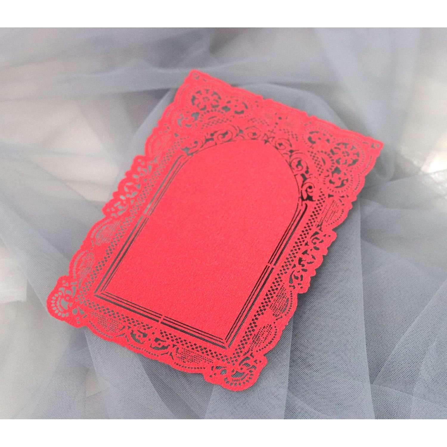 Small Card New Invitation Card Laser Cut Iridescent Paper Lace Invitation